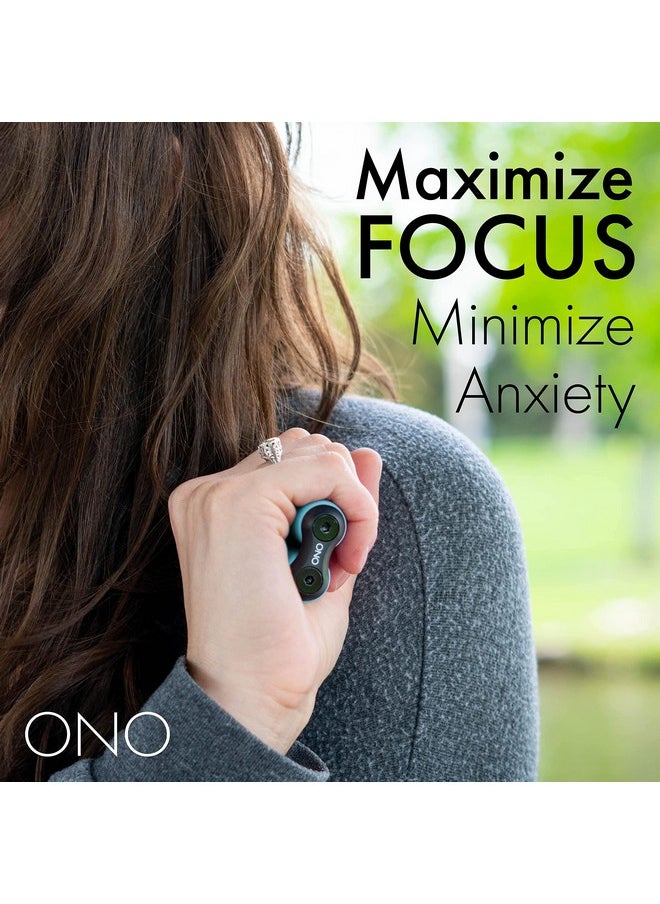 ONO Roller - Handheld Fidget Toy for Adults | Help Relieve Stress, Anxiety, Tension | Promotes Focus, Clarity | Compact, Portable Design (Junior Size/ABS Plastic, Teal)
