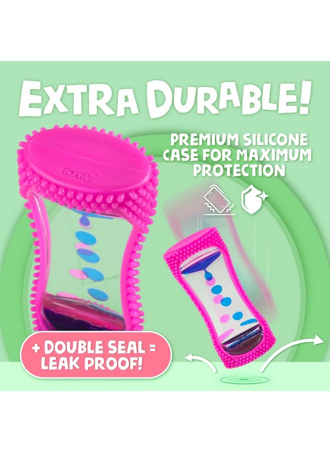 BUNMO Kids Stocking Stuffers - Liquid Motion Bubbler with Sensory Texture - Stocking Stuffers for Kids - Bubble Timer - Liquid Motion Sensory Toys for Calming & Sensory Exploration - Small Purple