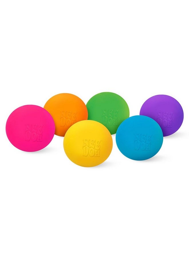 Schylling NeeDoh Rainboh Teenie - Sensory Fidget Toy - 6 Mini Groovy Globs - Ages 3 to Adult