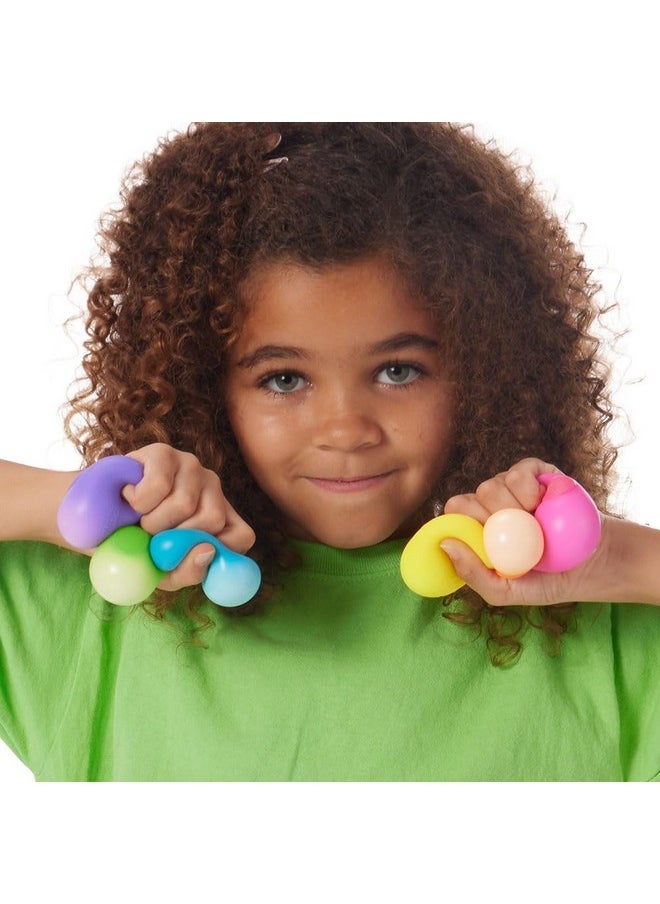 Schylling NeeDoh Rainboh Teenie - Sensory Fidget Toy - 6 Mini Groovy Globs - Ages 3 to Adult