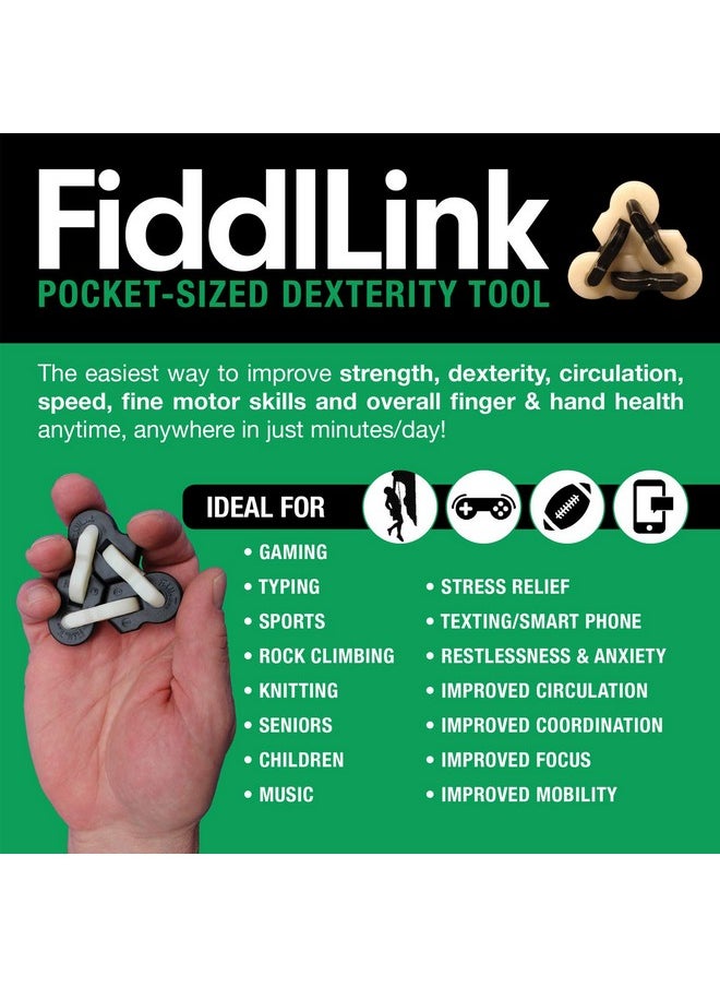 Fiddllink Dexterity Tool, Fidget Toy with A Purpose