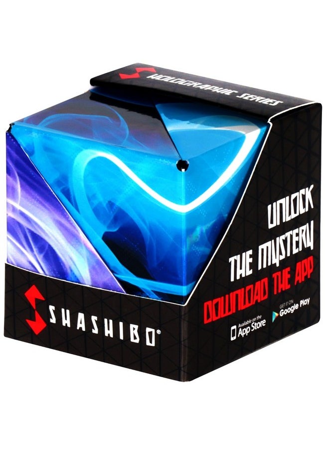 SHASHIBO Shape Shifting Box - Award-Winning, Patented Fidget Cube w/ 36 Rare Earth Magnets - Transforms Into Over 70 Shapes, Download Fun in Motion Toys Mobile App (Holographic - Vapor)