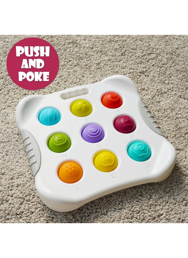 LiKee Fidget Popper Sensory Baby Toys for 10+ Months, Montessori Busy Toy for 1 2 3 Year Old Toddlers Push and Popping Bubbles Fine Motor Skill, Travel Toys for Kids Ages 1-3 Stress Relief (1 Piece)