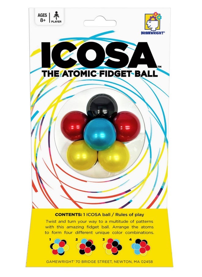 Brainwright - ICOSA - The Atomic Fidget Ball - Twist, Turn, Fidget!