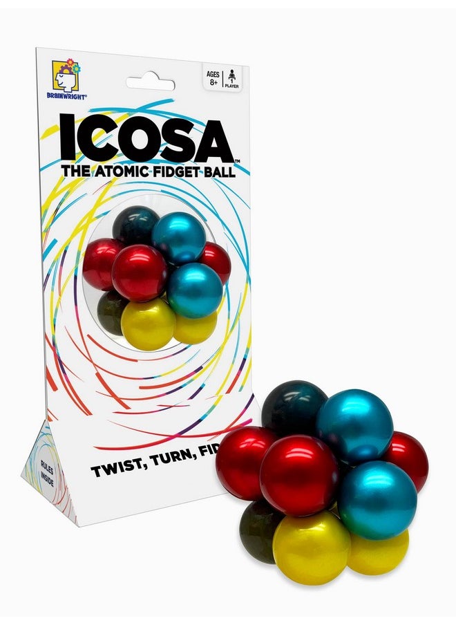 Brainwright - ICOSA - The Atomic Fidget Ball - Twist, Turn, Fidget!