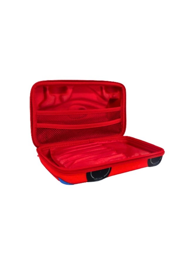 Smily Kiddos Polyester Sports Car Eva Pencil Case (Red & Blue)