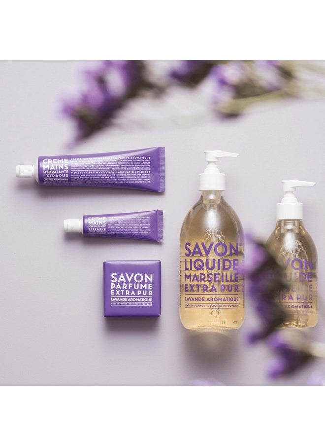 Compagnie de Provence Savon de Marseille Extra Pure Liquid Soap - Aromatic Lavender - 16.7 Fl Oz Glass Pump Bottle