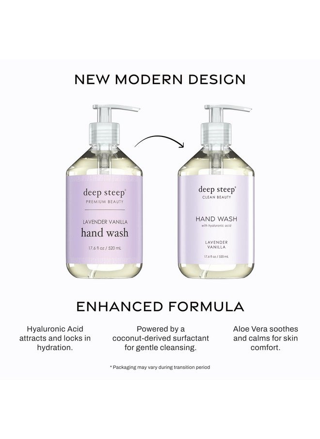 Deep Steep Liquid Hand Wash, 17.6 Ounces (Lavender Vanilla)