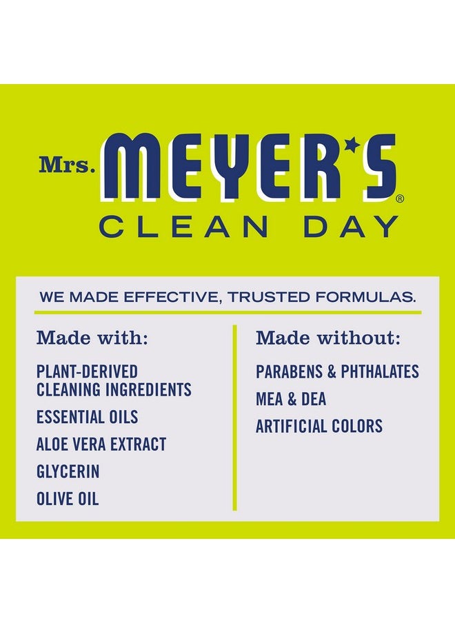 Mrs. Meyer's Clean Day Liquid Hand Soap, Cruelty-Free, and Biodegradable Hand Wash Made with Essential Oils, Lemon Verbena Scent, 12.5 Oz (Pack of 3)