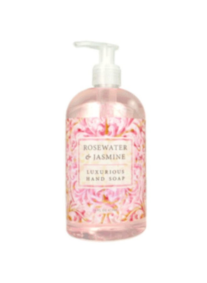 Greenwich Bay Trading Company Luxurious Hand Soap, Rosewater & Jasmine. 16 Fl Oz (R2Y015)