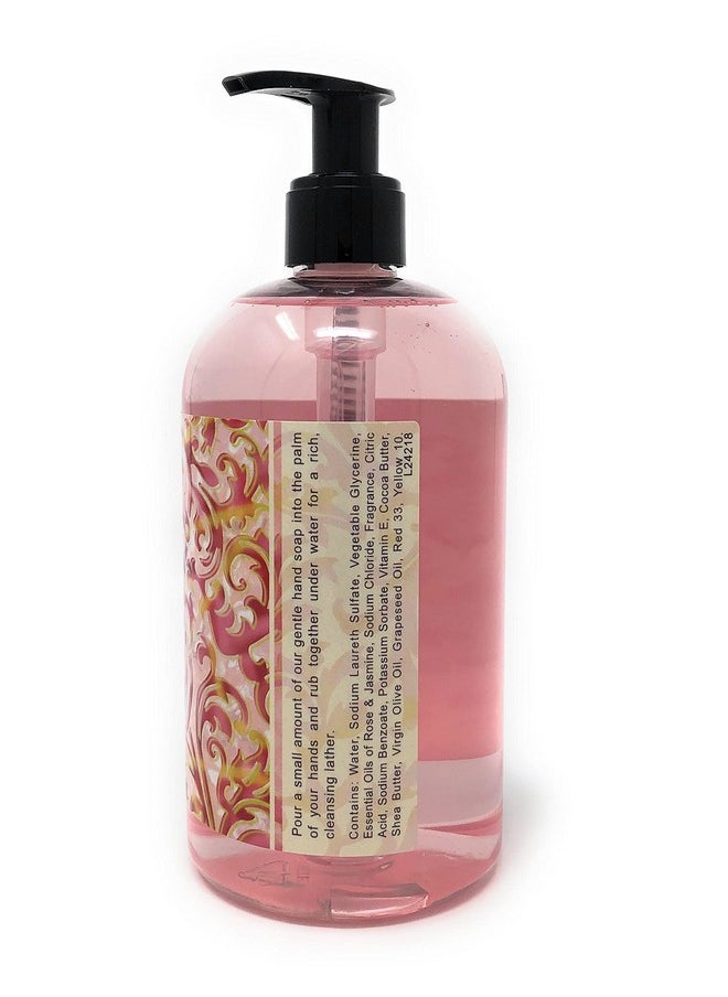 Greenwich Bay Trading Company Luxurious Hand Soap, Rosewater & Jasmine. 16 Fl Oz (R2Y015)