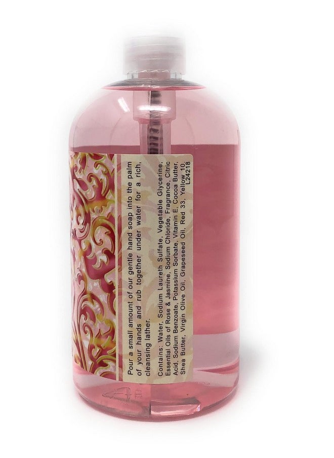 Greenwich Bay Trading Company Luxurious Hand Soap, Rosewater & Jasmine. 16 Fl Oz (R2Y015)