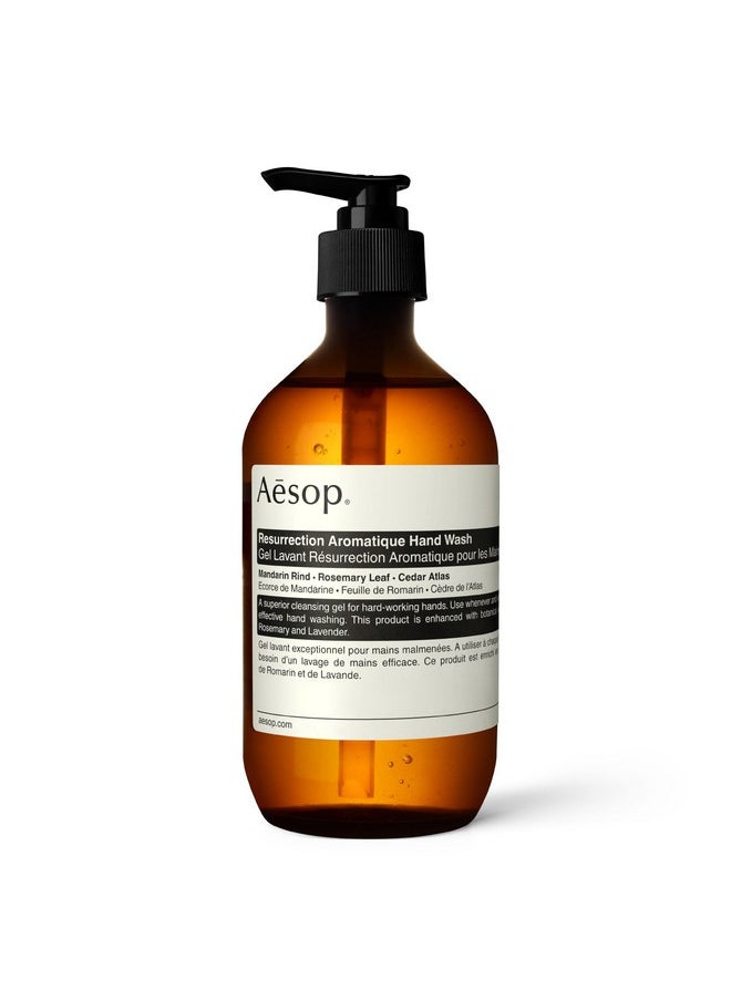 Aesop Resurrection Aromatique Hand Wash - Gentle Cleanser with Orange, Rosemary and Lavender Oils - 16.9 oz