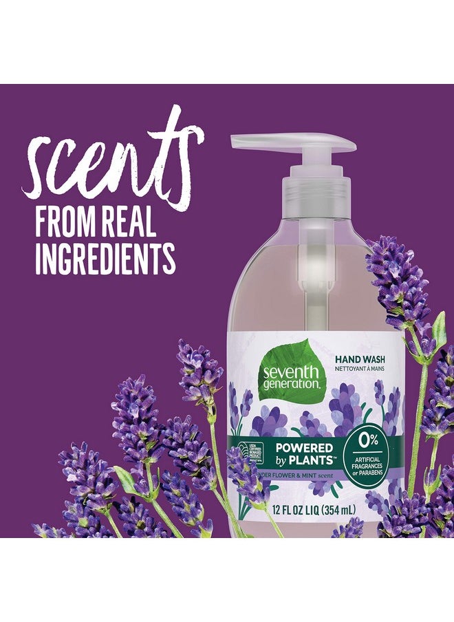 Seventh Generation Hand Soap, Lavender Flower & Mint, 12 oz, 8 Pack (Packaging May Vary)