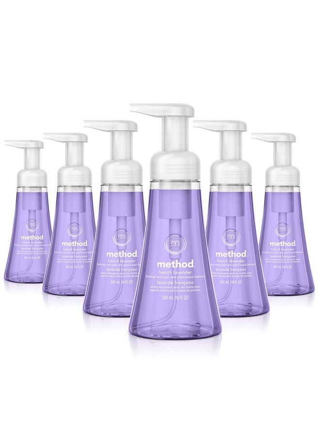 Method Foaming Hand Soap, French Lavender, Biodegradable Formula, 10 Fl Oz (Pack of 6)