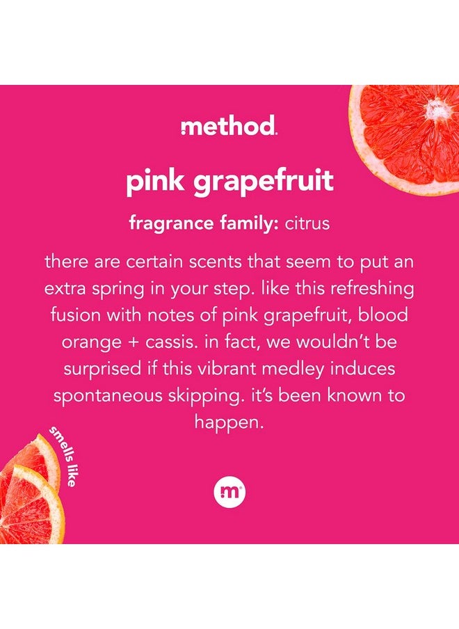 Method Gel Hand Soap, Pink Grapefruit, Biodegradable Formula, 12 Fl Oz (Pack of 6)