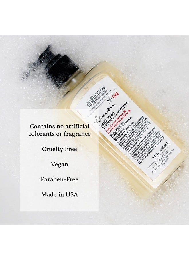 C.O. Bigelow Apothecary Duo - Lemon Hand Care, Hand Soap & Lotion Gift Set of Two - Skin Care for Dry Skin with Moisturizing Lotion & Liquid Hand Wash - 10fl oz Each
