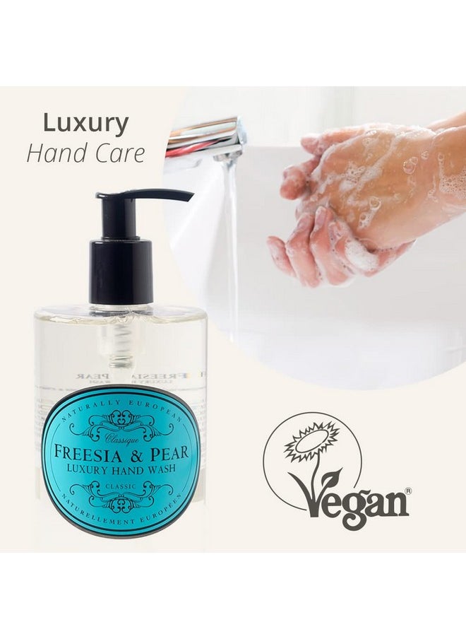 Naturally European Freesia & Pear Luxury Hand Wash, Cleanse & Moisturise 500ml