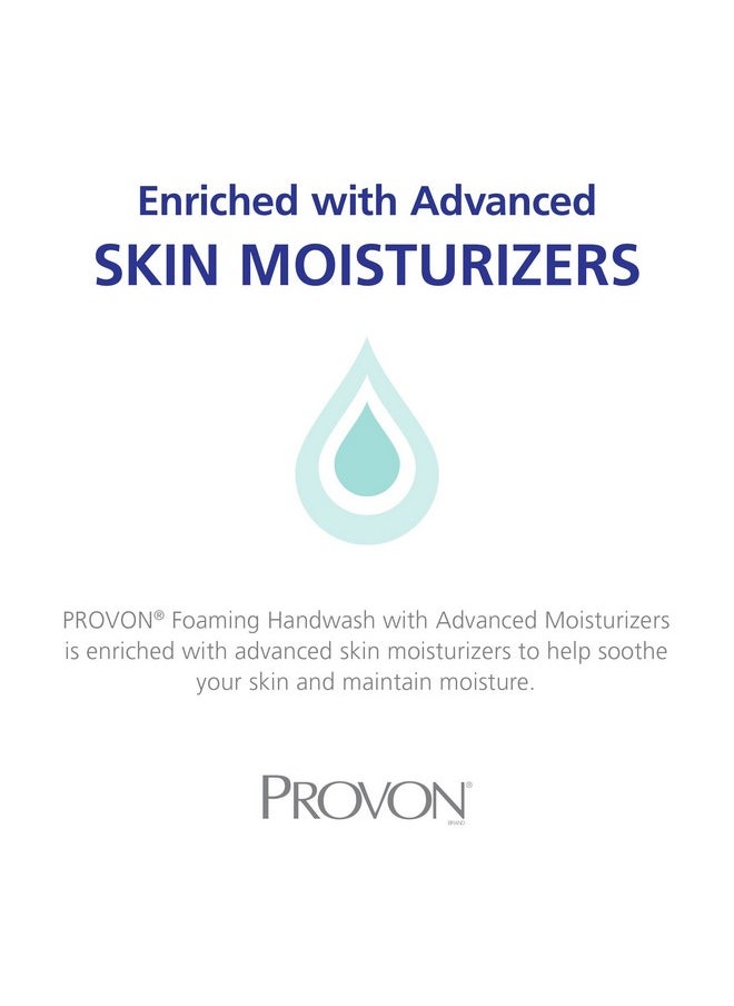GOJO PROVON Foaming Handwash with Advanced Moisturizers, Cranberry Fragrance, 1200 mL Foam Hand Soap Refill for PROVON TFX Touch-Free Dispenser (Pack of 2) - 5385-02