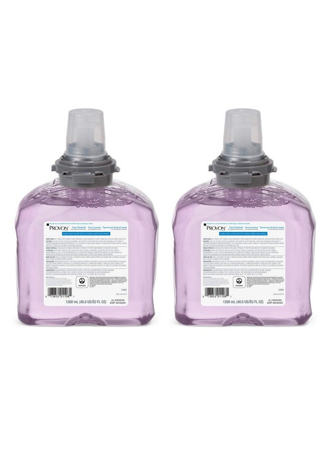 GOJO PROVON Foaming Handwash with Advanced Moisturizers, Cranberry Fragrance, 1200 mL Foam Hand Soap Refill for PROVON TFX Touch-Free Dispenser (Pack of 2) - 5385-02