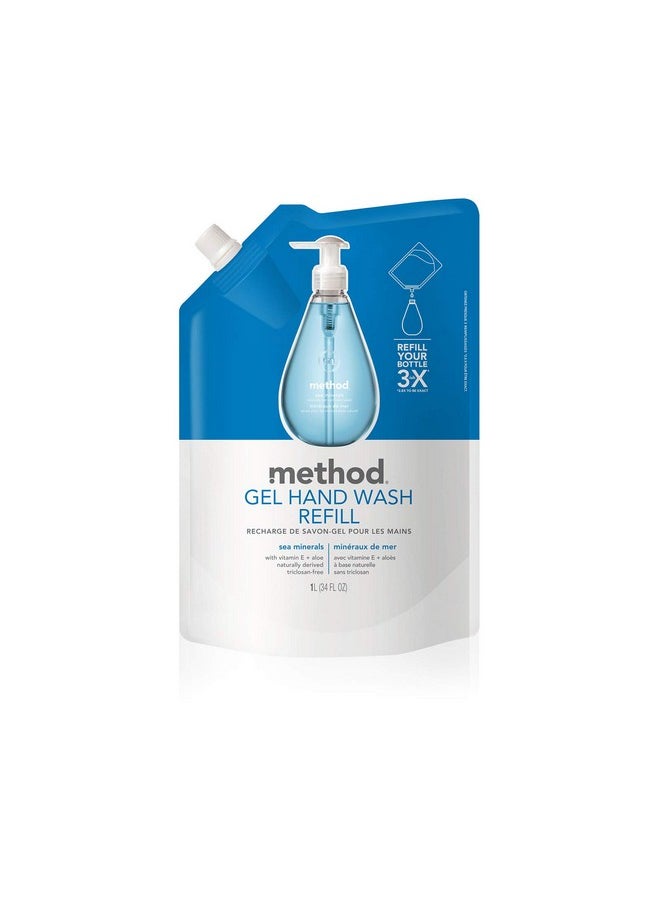 Method Gel Hand Soap Refill, Sea Minerals, 34 oz, 1 pack, Packaging May Vary