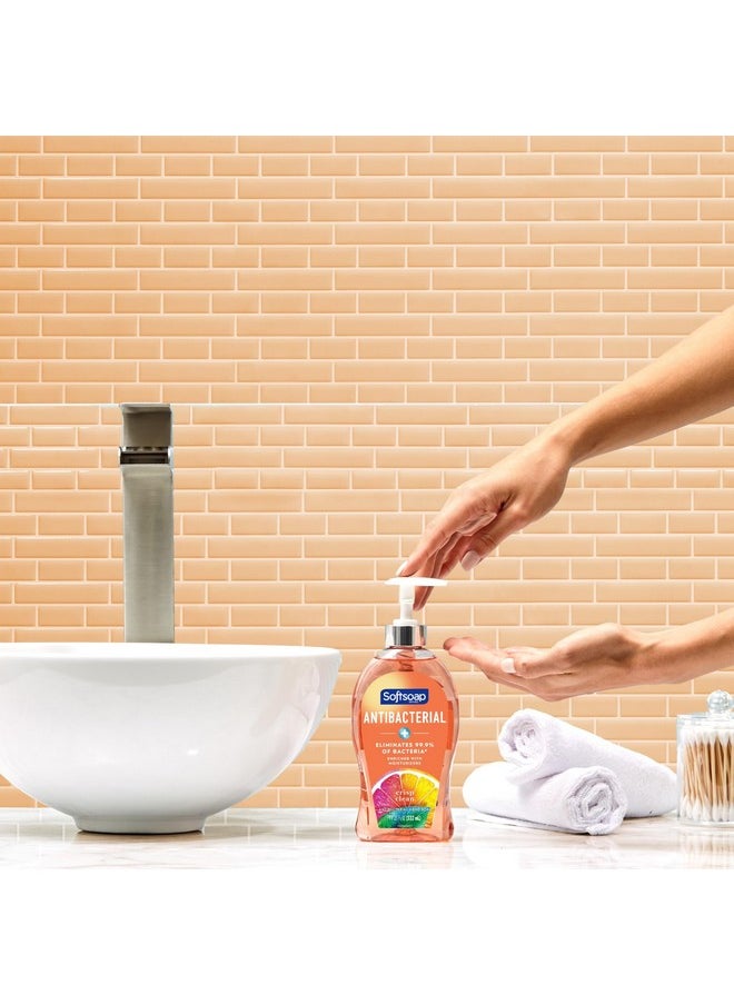 Softsoap Antibacterial Liquid Hand Soap Pump, Crisp Clean - 11.25 fluid ounce