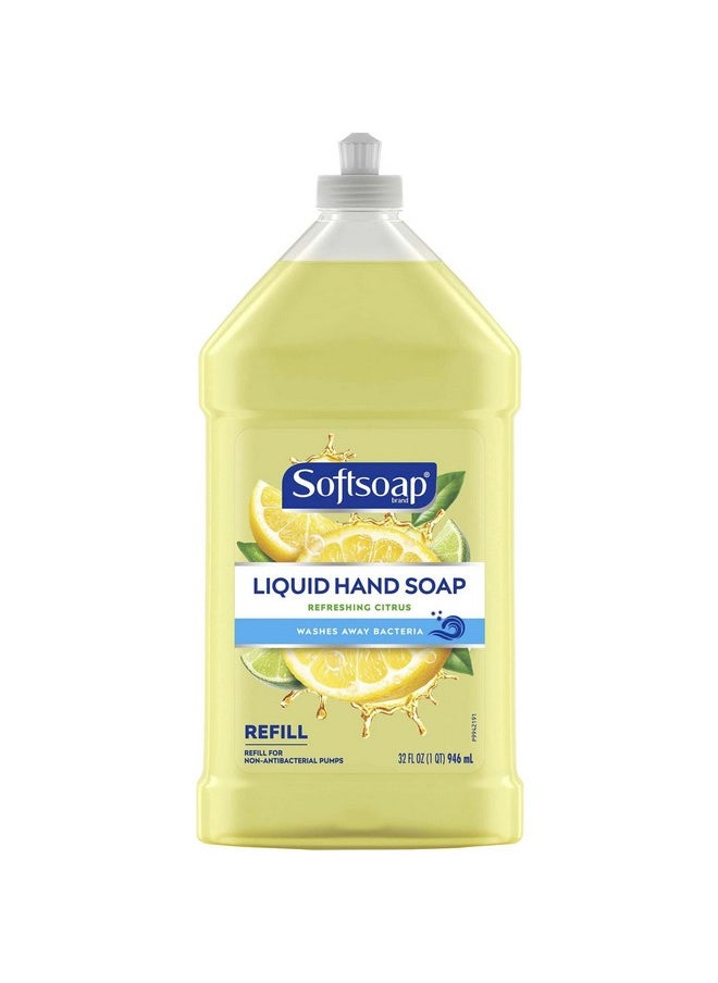Softsoap Liquid Hand Soap Refill, Refreshing Citrus with Lemon Scent - 32 Fluid Ounce
