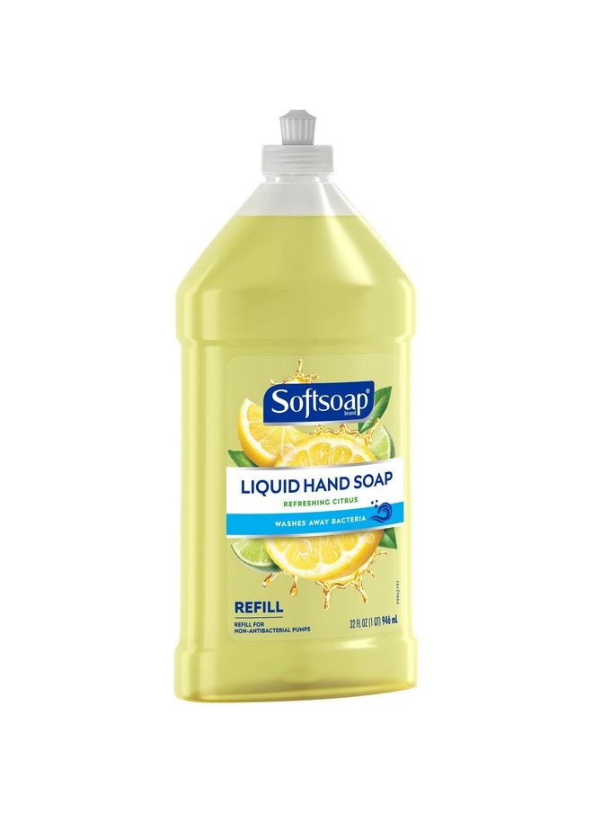 Softsoap Liquid Hand Soap Refill, Refreshing Citrus with Lemon Scent - 32 Fluid Ounce