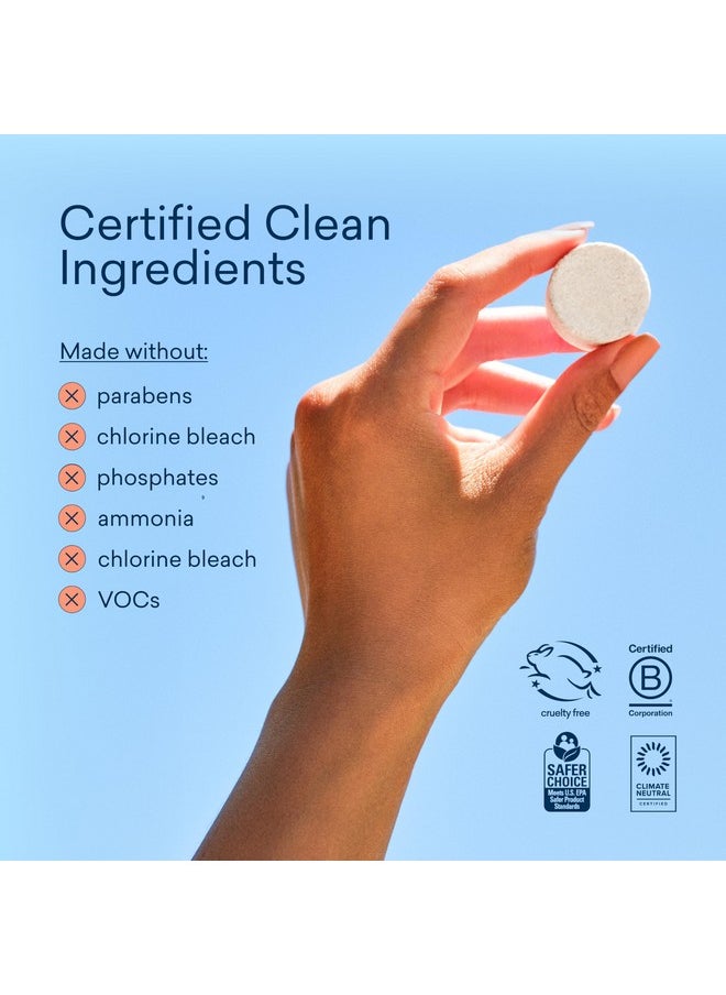 BLUELAND Hand Soap Starter Set - 1 Refillable Glass Foaming Hand Soap Container + 4 Tablets Refills, Variety Scents, Eco-Friendly Products & Cleaning Supplies,4 x 9 Fl oz Bottles (36 Fl oz Total)