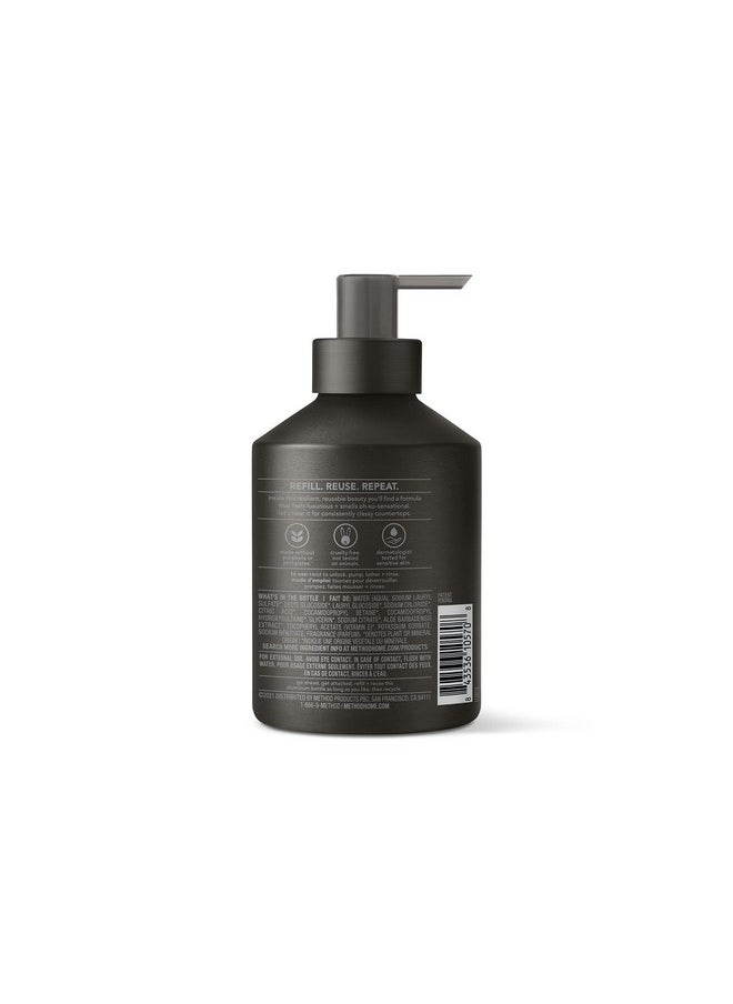 Method Gel Hand Soap, Vetiver + Amber, Reusable Black Aluminum Bottle, Biodegradable Formula, 12 oz (Pack of 3)