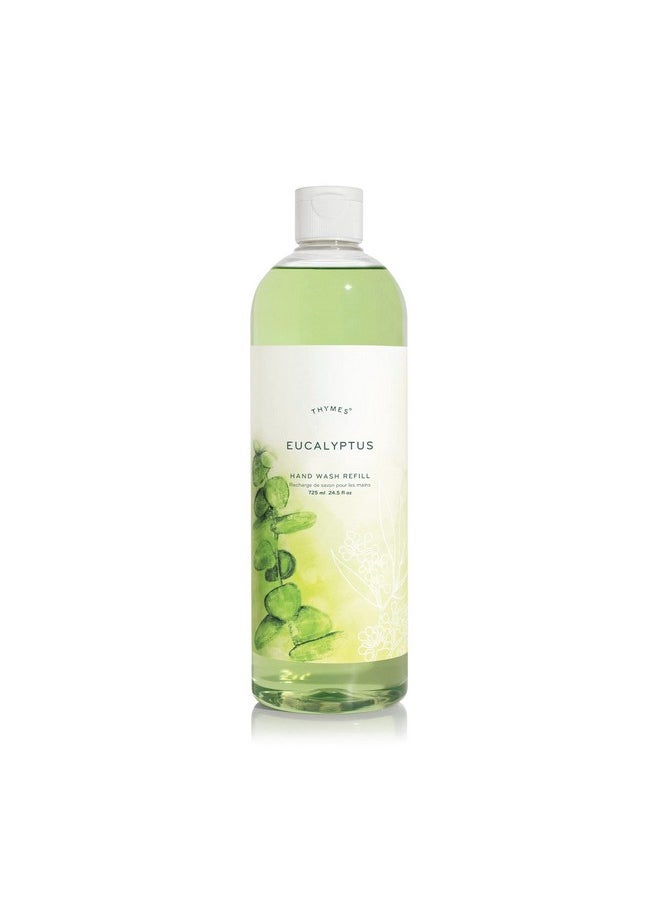 Thymes Eucalyptus Hand Wash Refill - Scented Liquid Hand Soap - Nourishing and Lightly Scented, Ideal for Daily Cleansing - Fresh & Energizing Eucalyptus Scent - Liquid Hand Soap - 24.5 Fl Oz