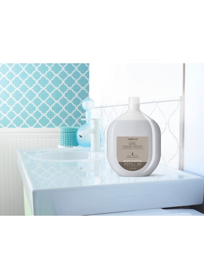 Method Premium Gel Hand Wash Refill, Violet + Lavender, 34 Ounce, 1 pack, Packaging May Vary