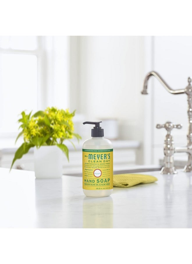 MRS. MEYER'S CLEAN DAY Hand Soap, Made with Essential Oils, Biodegradable Formula, Honeysuckle, 12.5 fl. oz - Pack of 3