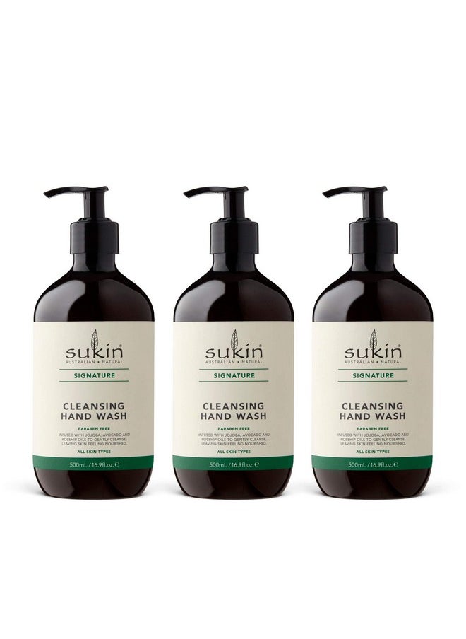 Sukin Cleansing Hand Wash, 16.9 Ounce (Pack of 3)