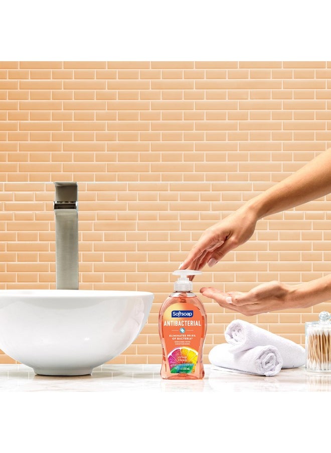 Softsoap Antibacterial Liquid Hand Soap, Crisp Clean Scent Hand Soap, 11.25 Ounce, 6 Pack