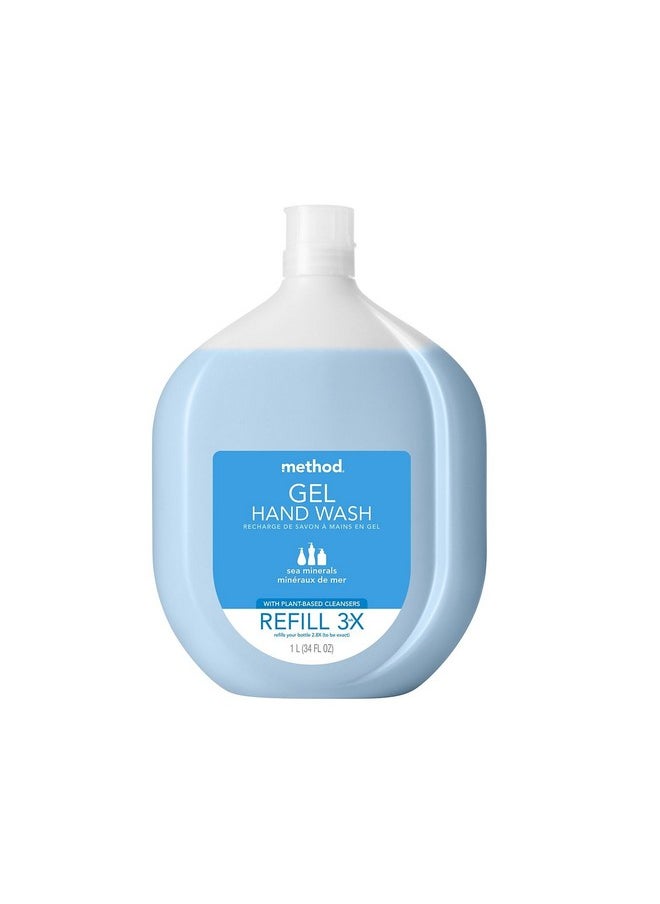 Method Gel Hand Soap Refill, Sea Minerals, Biodegradable Formula, 34 Fl Oz (Pack of 1)