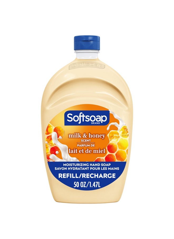 Softsoap Milk & Honey Scented, Liquid Hand Soap Refill, 50 Ounce