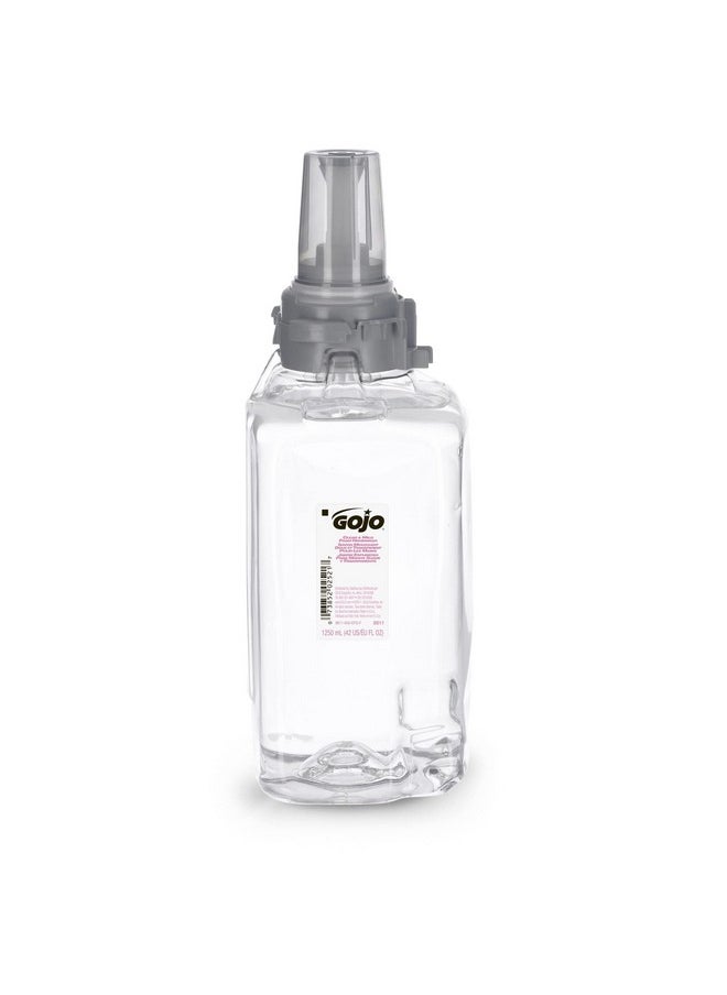 GOJO Clear & Mild Foam Handwash, Fragrance Free, EcoLogo Certified, 1250 mL Foam Soap Refill ADX-12 Push-Style Dispenser (Pack of 3) - 8811-03