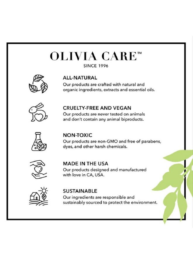 Olivia Care Liquid Hand Soap Rose & Essential Oils. All Natural - Cleansing, Germ-Fighting, Moisturizing Hand Wash for Kitchen & Bathroom - Gentle, Mild & Natural Scented - 18.5 OZ