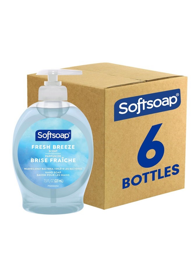 Softsoap Liquid Hand Soap, Fresh Breeze - 7.5 Fl Oz (Pack of 6)