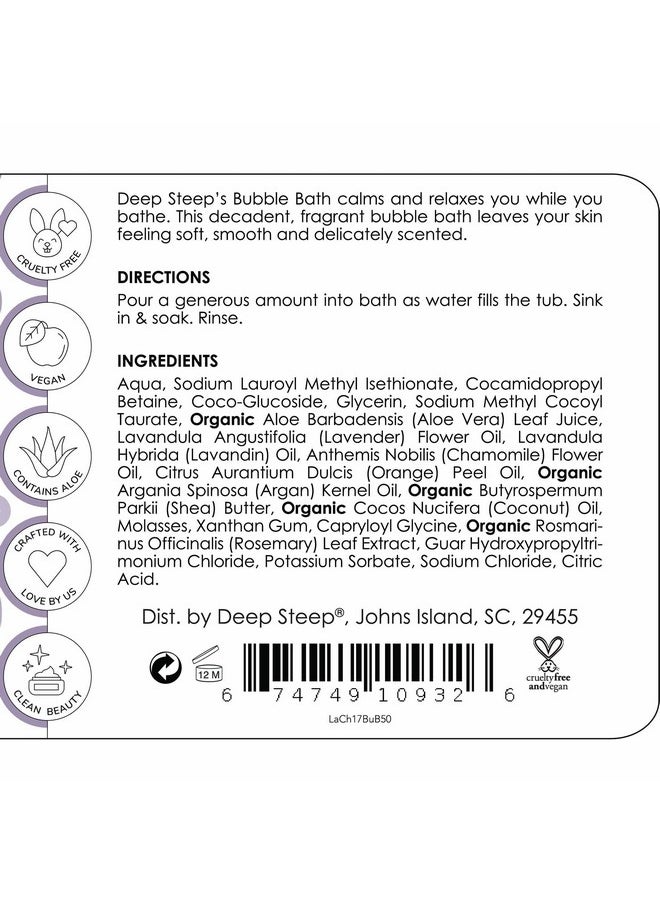 Deep Steep Bubble Bath, Lavender Chamomile, 17 Ounces