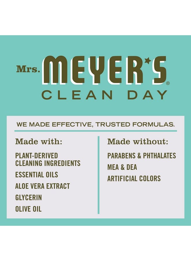 MRS. MEYER'S CLEAN DAY Hand Soap Refill, Made with Essential Oils, Biodegradable Formula, Basil, 33 fl. oz