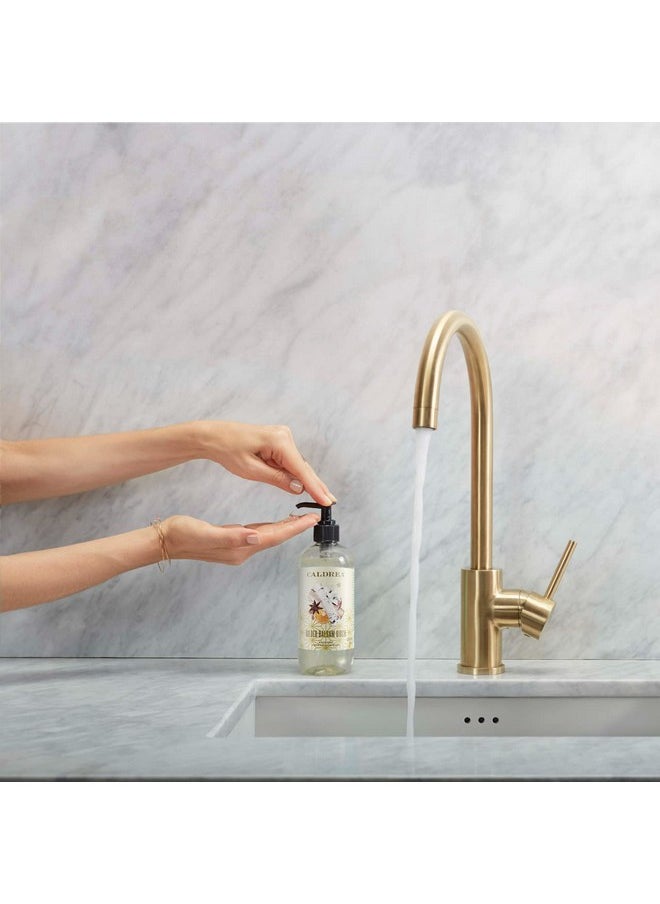 Caldrea Hand Wash Soap, Aloe Vera Gel, Olive Oil and Essential Oils to Cleanse and Condition, Gilded Balsam Birch, 10.8 Fl Oz (Packaging May Vary)
