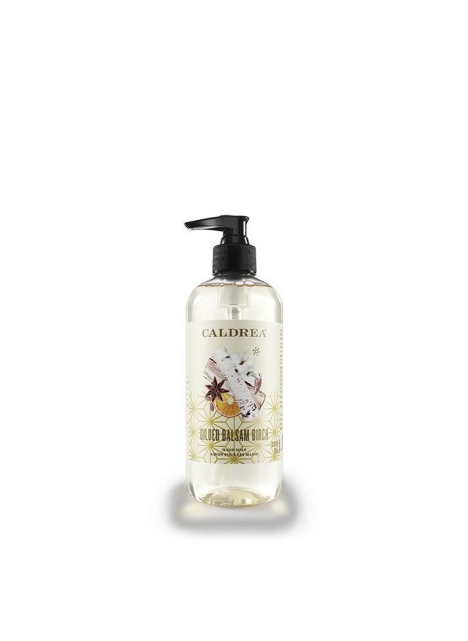 Caldrea Hand Wash Soap, Aloe Vera Gel, Olive Oil and Essential Oils to Cleanse and Condition, Gilded Balsam Birch, 10.8 Fl Oz (Packaging May Vary)