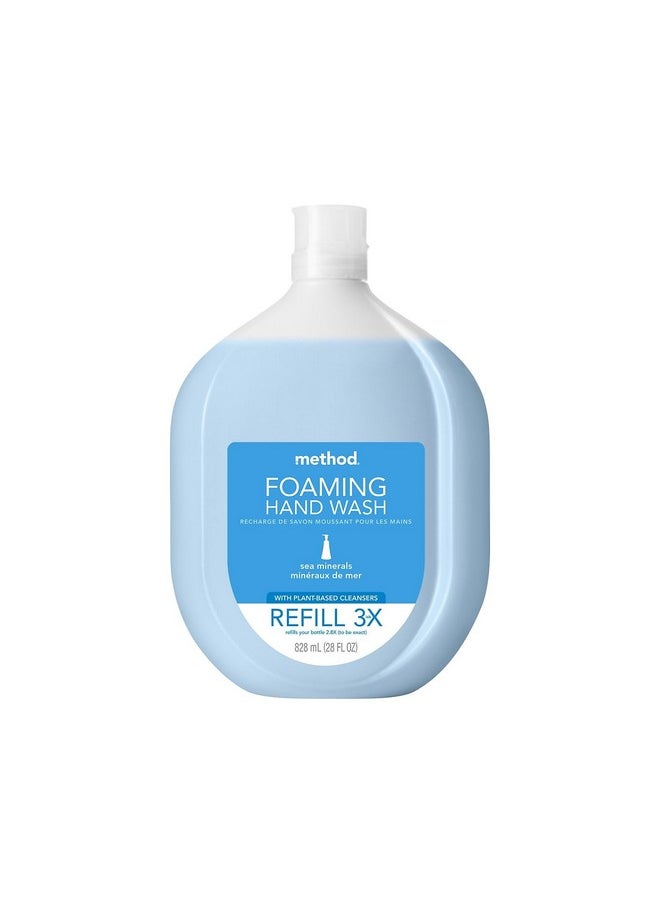 Method Foaming Hand Soap Refill, Sea Minerals, Recyclable Bottle, Biodegradable Formula, 28 oz, (Pack of 1)
