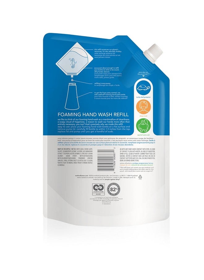 Method Foaming Hand Wash Refill Pouch, Sea Minerals, 28 Fl Oz (Pack of 3)