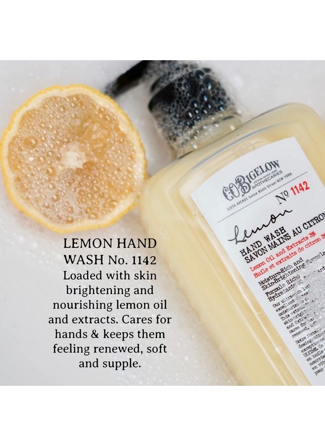 C.O. Bigelow Lemon Hand Wash - No. 1142, Moisturizing Liquid Hand Soap with Lemon Extract & Vitamin C, Cruelty Free & Gentle for All Skin Types, 10fl oz.