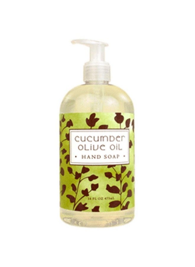 Greenwich Bay Trading Co. Hand Soap, 16 Ounce, Cucumber Olive Oil