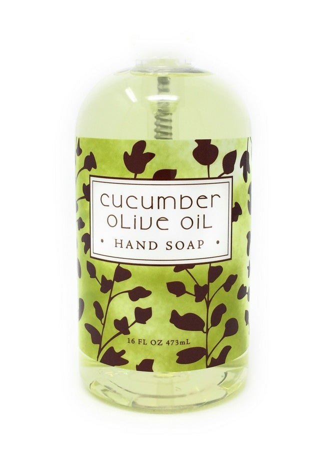 Greenwich Bay Trading Co. Hand Soap, 16 Ounce, Cucumber Olive Oil