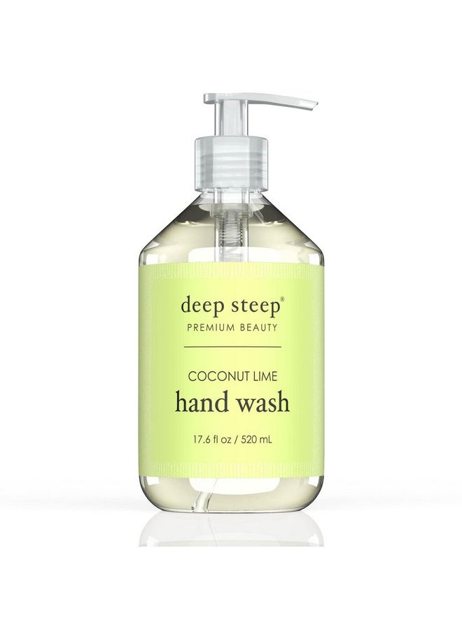 Deep Steep Argan Oil Liquid Hand Wash, Coconut Lime, 17.6 Fluid Ounce
